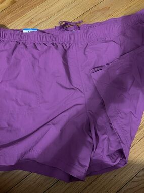 Columbia Purple Athletic Drawstring Shorts